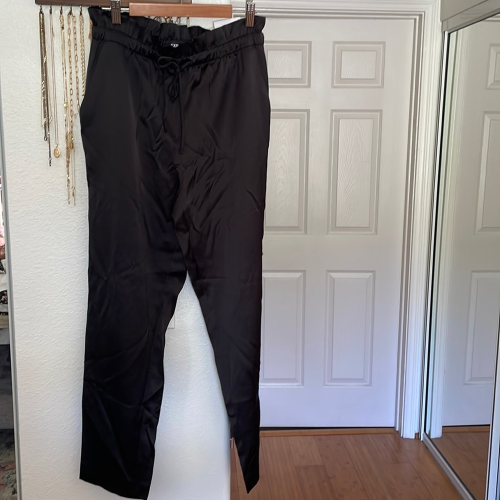 NWT Express ankle high rise satin pants
